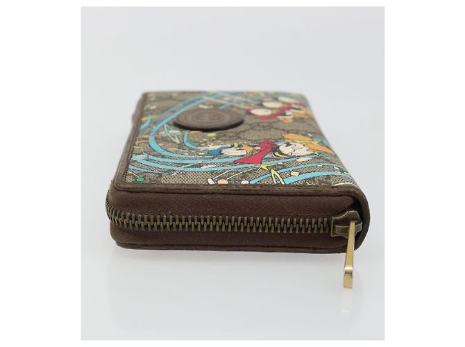 GUCCI GG Supreme Carteira PVC Bege 647940 Auth 186699A - vista 5