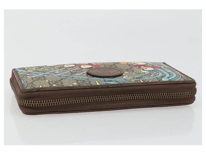 GUCCI GG Supreme Carteira PVC Bege 647940 Auth 186699A - vista 6