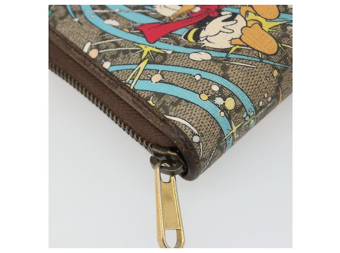GUCCI GG Supreme Carteira PVC Bege 647940 Auth 186699A - vista 9