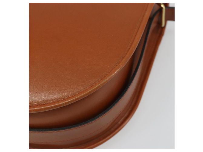 Borsa a tracolla Christian Dior in pelle marrone e oro Auth yk20599 D'oro - vista 10