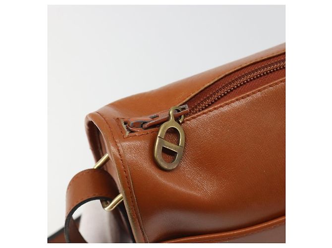 Borsa a tracolla Christian Dior in pelle marrone e oro Auth yk20599 D'oro - vista 15