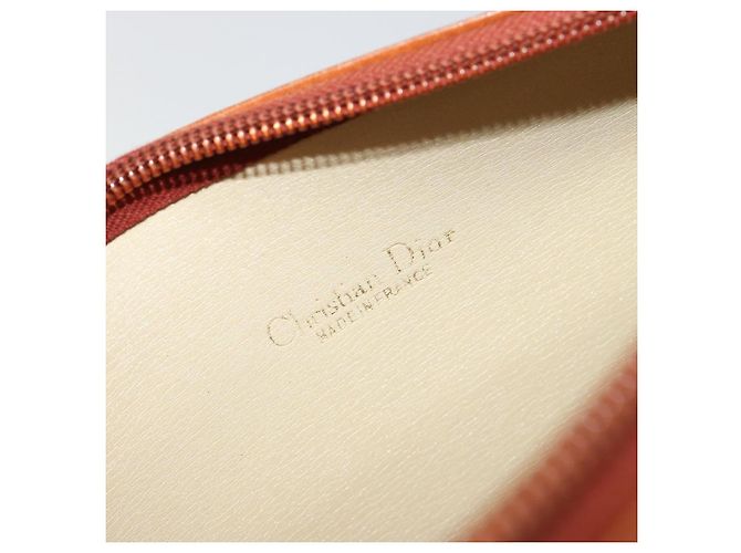 Borsa a tracolla Christian Dior in pelle marrone e oro Auth yk20599 D'oro - vista 16