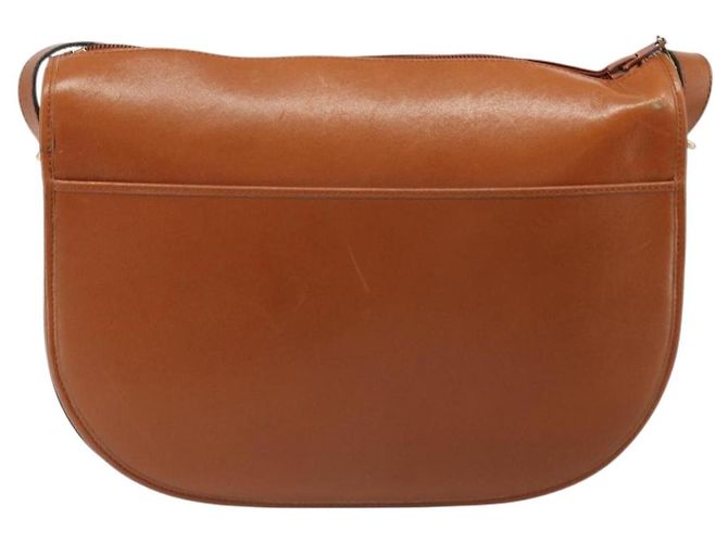 Borsa a tracolla Christian Dior in pelle marrone e oro Auth yk20599 D'oro - vista 3