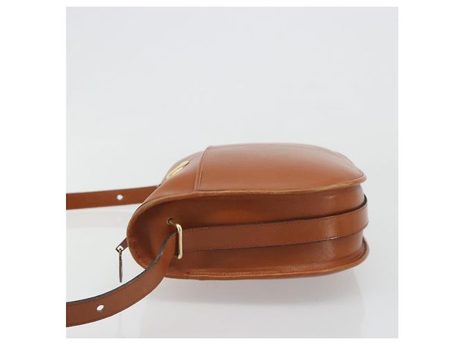 Borsa a tracolla Christian Dior in pelle marrone e oro Auth yk20599 D'oro - vista 5