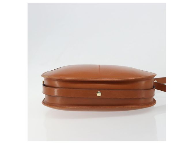 Borsa a tracolla Christian Dior in pelle marrone e oro Auth yk20599 D'oro - vista 9