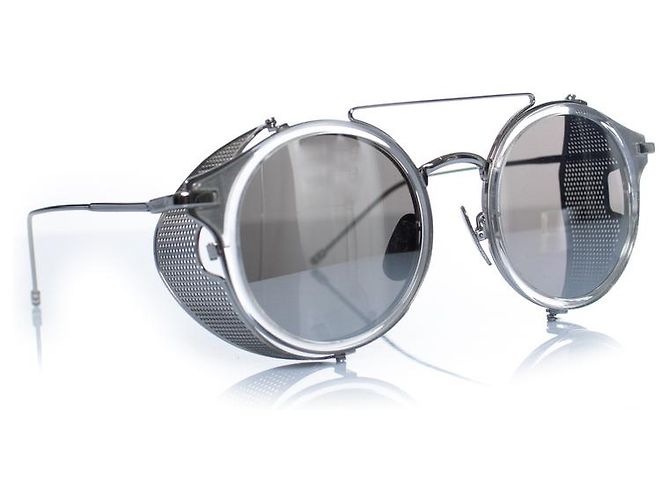 Gafas de sol Thom Browne, TB 804 GLD 52 Plata - vista 2