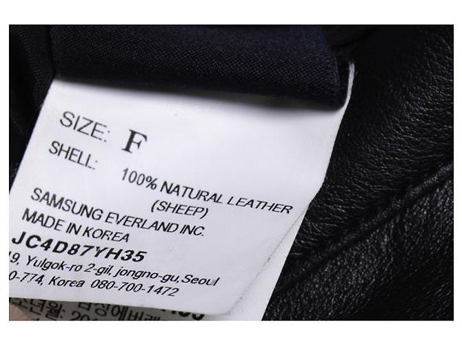 Autre Marque Juun-J, schwarze Lederhandschuhe - Ansicht 3