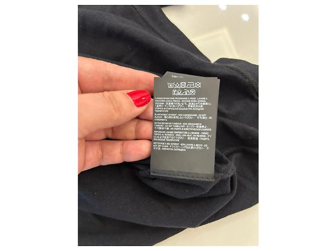 Saint Laurent T-Shirt schwarz mit YSL Logo US-Flagge - Ansicht 6