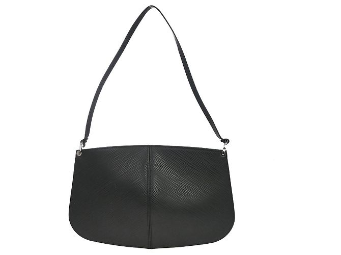 Pochette Demi Lune Louis Vuitton en piel Epi Negro - vista 2