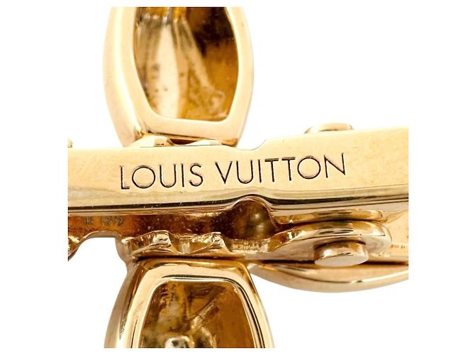 Louis Vuitton Louisette Barrette Argento D'oro - vista 5