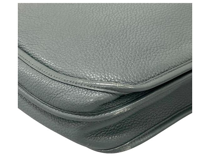 Hermès Borsa a tracolla Hermes Evelyne III TGM Marrone Blu - vista 10