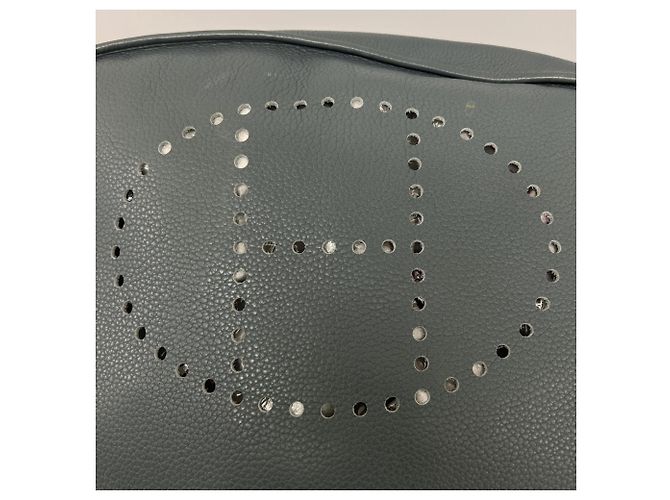 Hermès Borsa a tracolla Hermes Evelyne III TGM Marrone Blu - vista 13