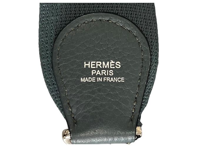 Hermès Borsa a tracolla Hermes Evelyne III TGM Marrone Blu - vista 15