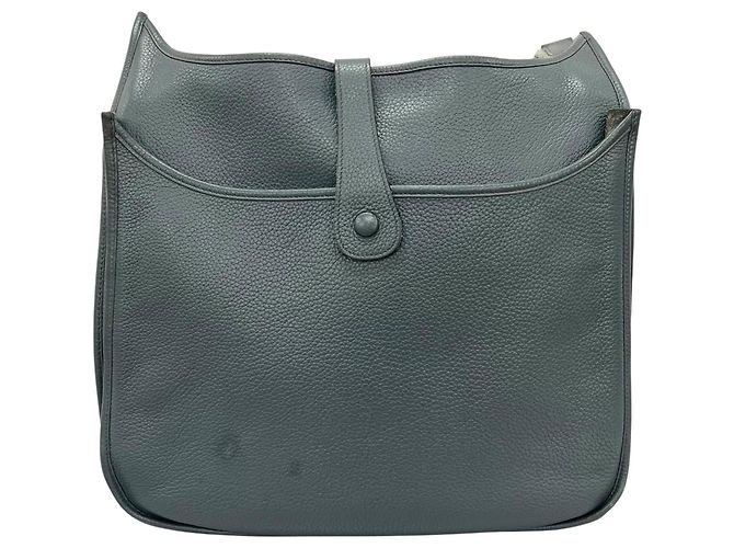 Hermès Borsa a tracolla Hermes Evelyne III TGM Marrone Blu - vista 2