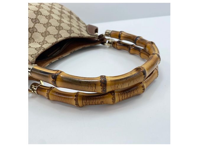 Borsa Gucci Bamboo marrone - vista 10
