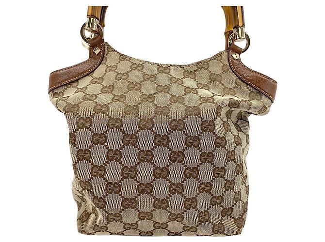 Borsa Gucci Bamboo marrone - vista 2