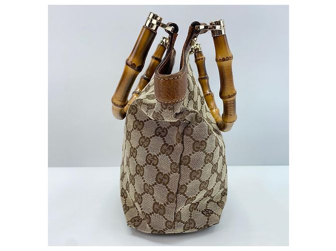 Borsa Gucci Bamboo marrone - vista 5