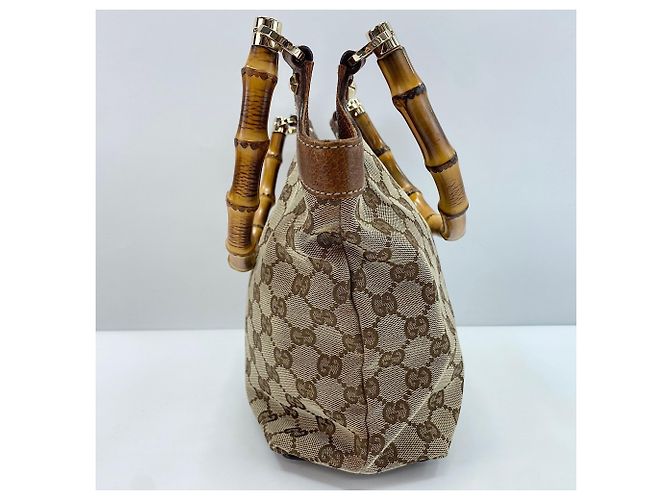 Borsa Gucci Bamboo marrone - vista 6