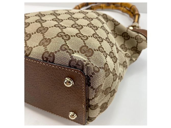 Borsa Gucci Bamboo marrone - vista 8