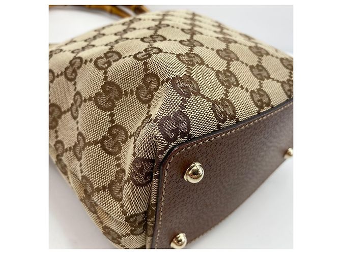Borsa Gucci Bamboo marrone - vista 9