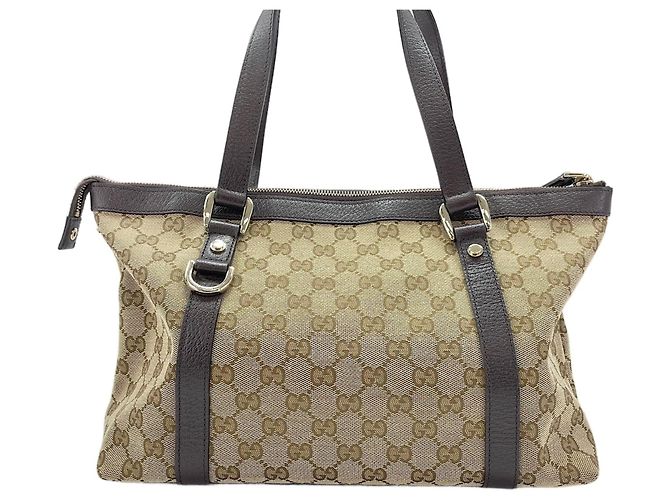 Borsa tote Gucci beige - vista 3