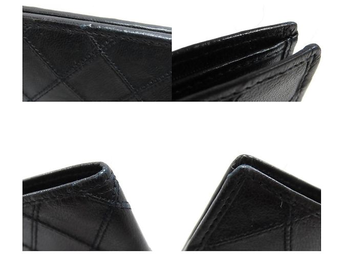 Cartera larga de piel de becerro Chanel Negro - vista 8