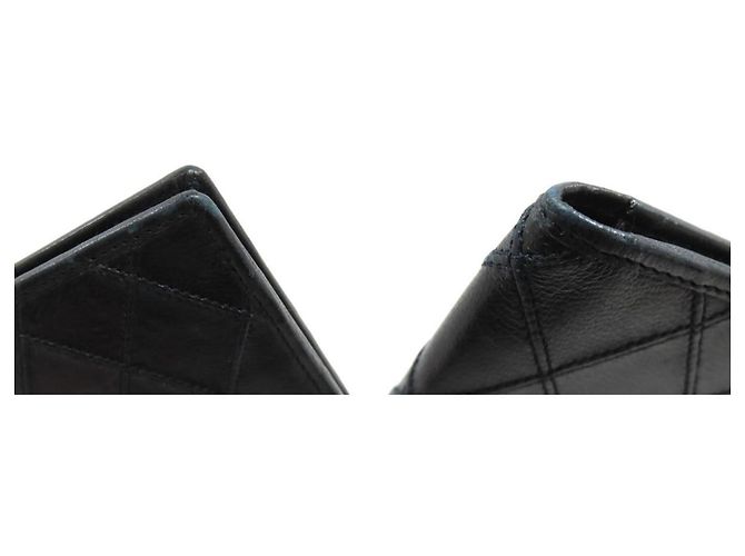 Cartera larga de piel de becerro Chanel Negro - vista 9
