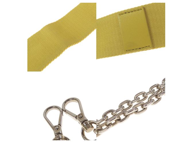 Borsa a tracolla Prada in pelle di vitello Giallo - vista 7