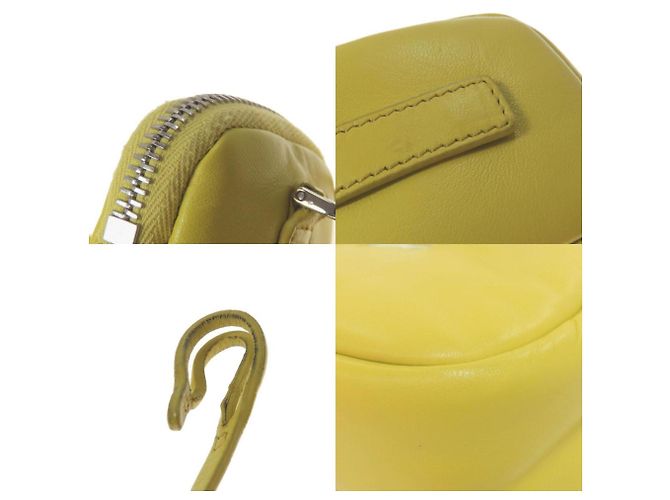 Borsa a tracolla Prada in pelle di vitello Giallo - vista 8