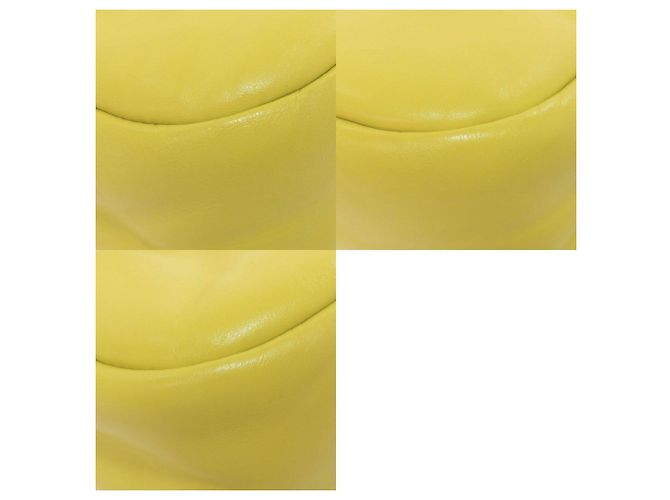 Borsa a tracolla Prada in pelle di vitello Giallo - vista 9
