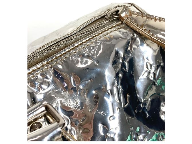 Borsa Louis Vuitton Miroir Speedy 35 Argento - vista 10