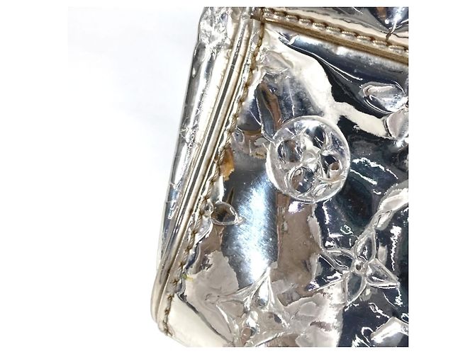 Borsa Louis Vuitton Miroir Speedy 35 Argento - vista 13