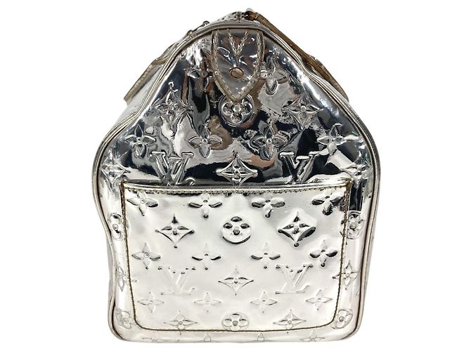 Borsa Louis Vuitton Miroir Speedy 35 Argento - vista 4