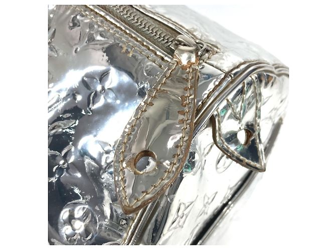 Borsa Louis Vuitton Miroir Speedy 35 Argento - vista 8
