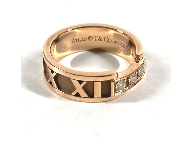 Anello Atlas in oro rosa 18K con diamanti Tiffany & Co. - vista 5