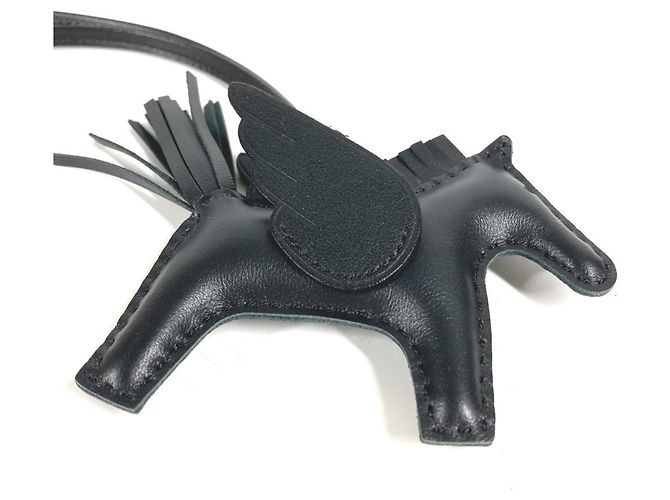 Hermès Portachiavi Cavallo Hermes - Cheval Rodeo Pegasus PM Nero - vista 2