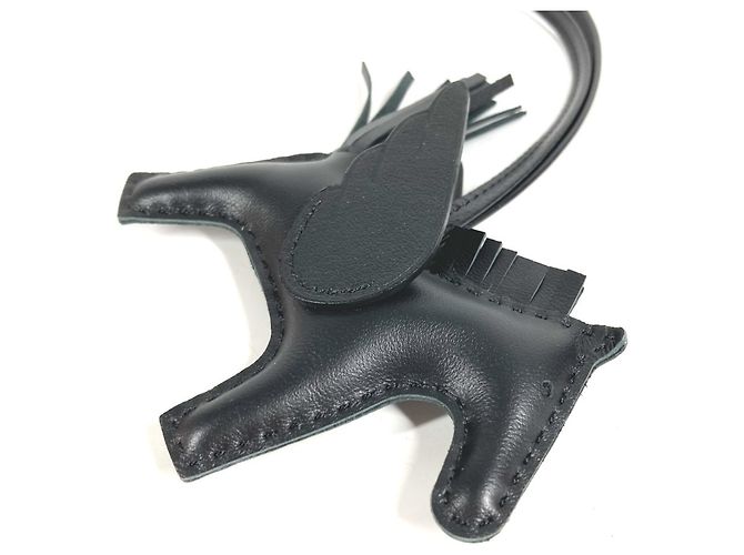 Hermès Portachiavi Cavallo Hermes - Cheval Rodeo Pegasus PM Nero - vista 3