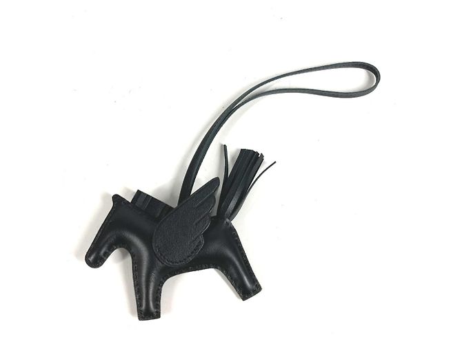 Hermès Portachiavi Cavallo Hermes - Cheval Rodeo Pegasus PM Nero - vista 6