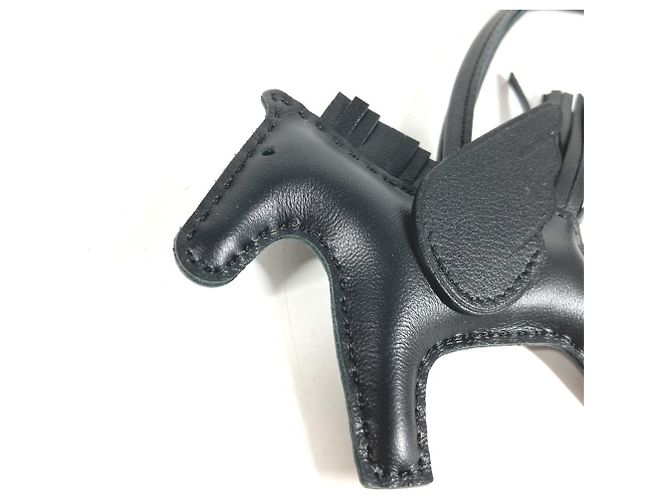 Hermès Portachiavi Cavallo Hermes - Cheval Rodeo Pegasus PM Nero - vista 8