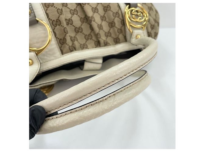Borsa Tote Gucci Interlocking G Beige - vista 11