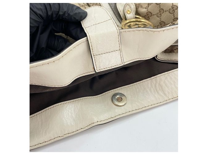 Borsa Tote Gucci Interlocking G Beige - vista 14