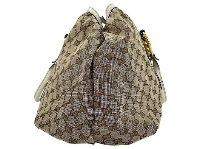 Borsa Tote Gucci Interlocking G Beige - vista 4