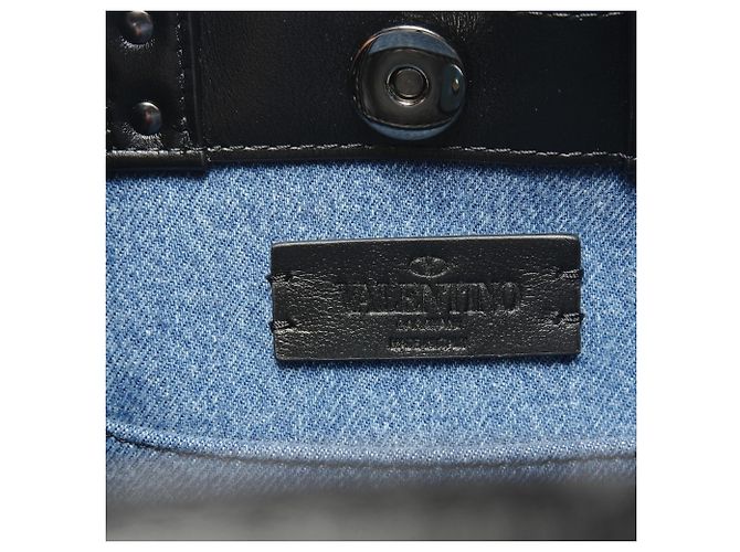 Borsa Tote 2-Way in Denim Valentino VLTN Blu navy - vista 9