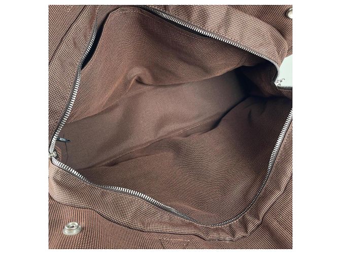Hermès Borsa Tote Hermes Herline MM Chocolate Marrone - vista 11