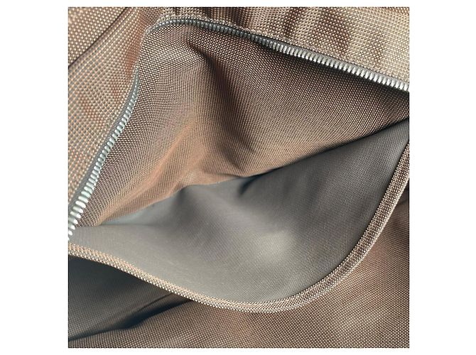 Hermès Borsa Tote Hermes Herline MM Chocolate Marrone - vista 12