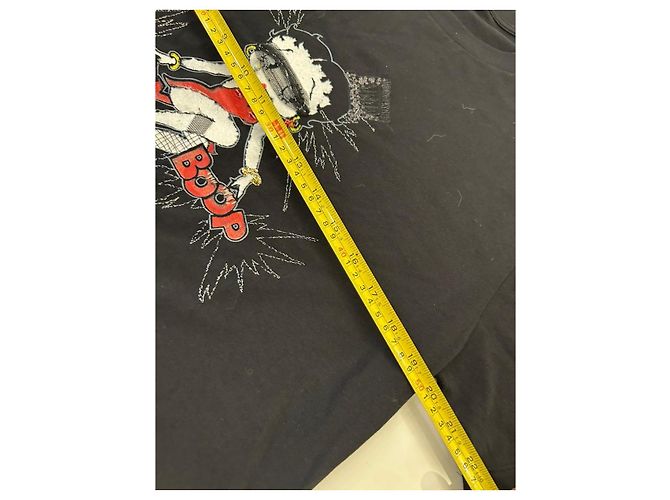 Saint Laurent T-shirt preto Betty Boop - vista 5