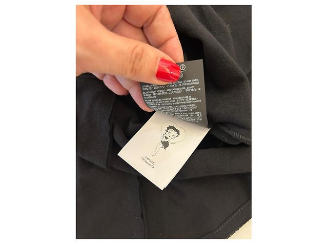 Saint Laurent T-shirt preto Betty Boop - vista 9