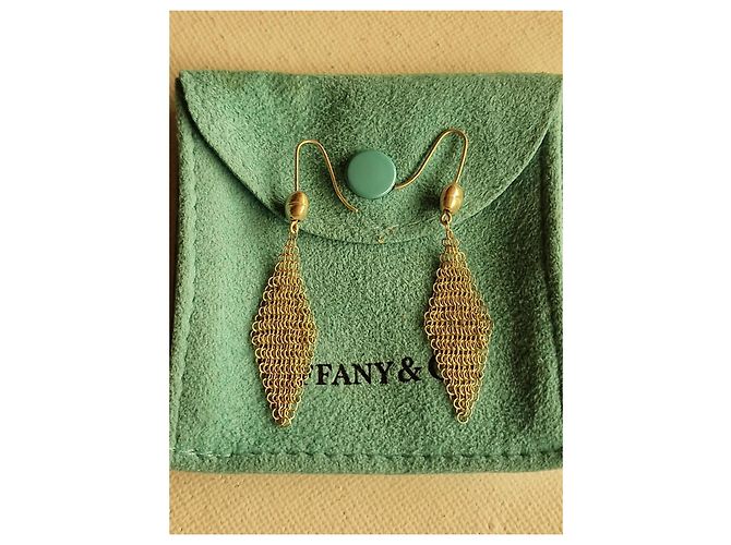 Orecchini pendenti a maglia Tiffany & Co. in argento - vista 7