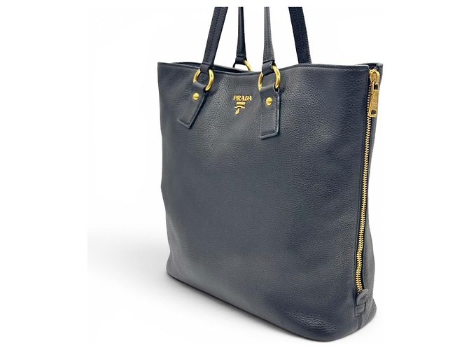 Tote Prada Tasche aus schwarzem Leder - Ansicht 2