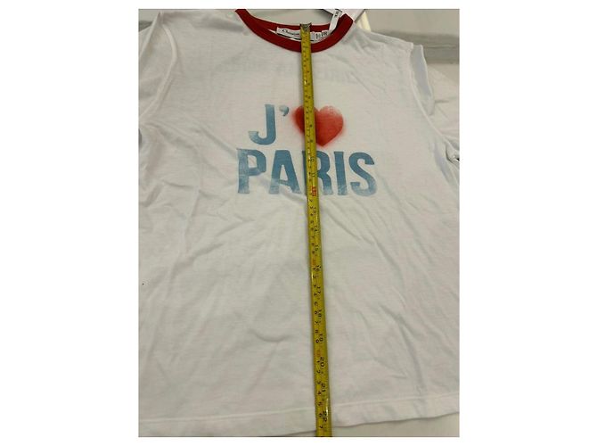 Camiseta Christian Dior J'adore Paris blanco y rojo Roja - vista 10